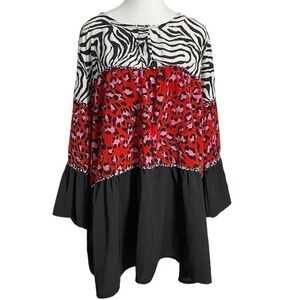 Calessa Mixed Animal Print Tunic